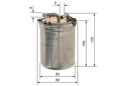 Топливный фильтр BOSCH F026402188