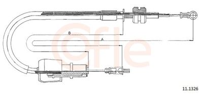 Тросик газа COFLE 11.1326