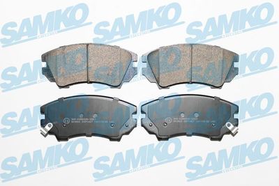 Комплект тормозных колодок, дисковый тормоз SAMKO 5SP1467