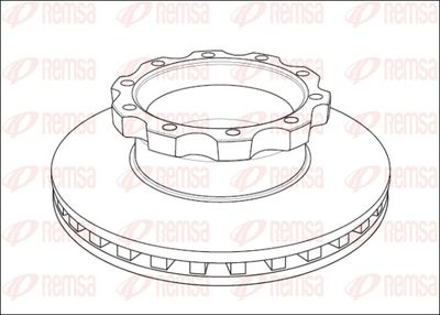 Тормозной диск REMSA NCA1045.20
