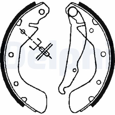 Bremžu loku komplekts DELPHI LS1621