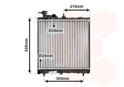 Radiators, Motora dzesēšanas sistēma VAN WEZEL 82002051