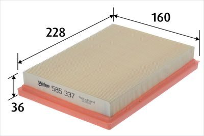 Воздушный фильтр VALEO 585337