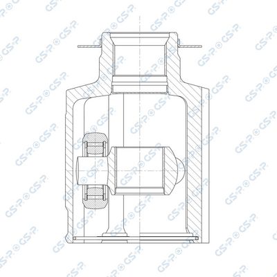 Šarnīru komplekts, Piedziņas vārpsta GSP 603358