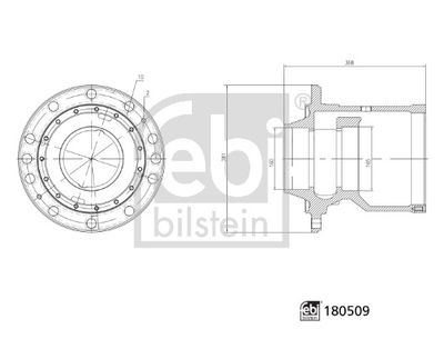 Ступица колеса FEBI BILSTEIN 180509