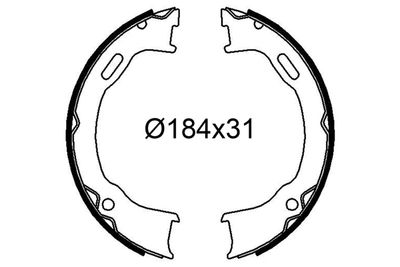 Bremžu loku komplekts VALEO 564273