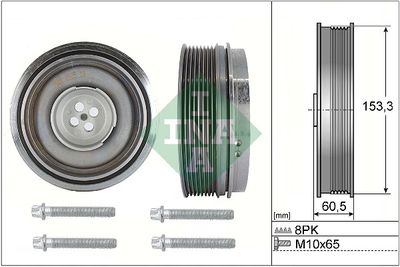 Комплект ременных шкивов, коленчатый вал Schaeffler INA 544 0505 20