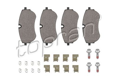 Bremžu uzliku kompl., Disku bremzes TOPRAN 117 432