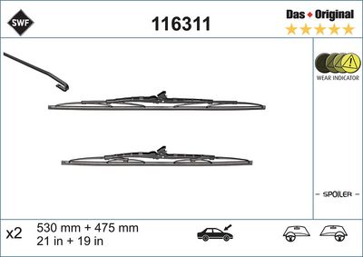 Щетка стеклоочистителя SWF 116311