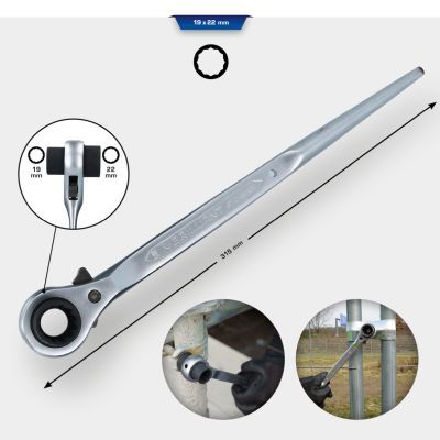 Uzmaucamā uzgriežņu atslēga KS TOOLS BT016001