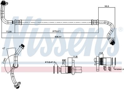 Zemspiediena cauruļvads, Gaisa kondicionēšanas sist. NISSENS 843136