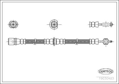 Тормозной шланг CORTECO 19030483