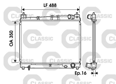 Radiators, Motora dzesēšanas sistēma VALEO 234840