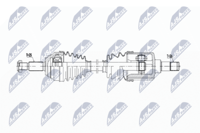 Приводной вал NTY NPW-FR-169