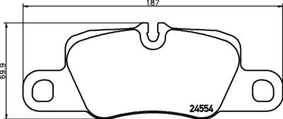 HELLA PAGID 8DB355015651 Bremžu uzliku kompl