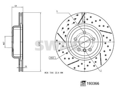 Bremžu diski SWAG 33 11 1210