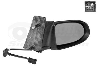 Ārējais atpakaļskata spogulis VAN WEZEL 3790806
