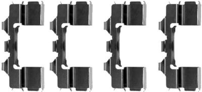 Комплектующие, колодки дискового тормоза HELLA 8DZ 355 202-301