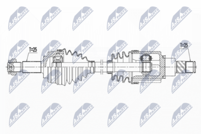 Piedziņas vārpsta NTY NPW-NS-112