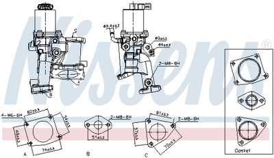 Клапан возврата ОГ NISSENS 98513