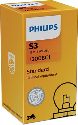 Kvēlspuldze, Tālās gaismas lukturis PHILIPS 12008C1
