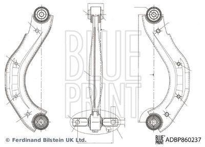 Neatkarīgās balstiekārtas svira, Riteņa piekare BLUE PRINT ADBP860237