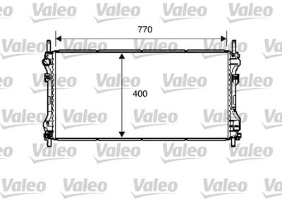 Радиатор, охлаждение двигателя VALEO 734291