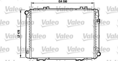 Radiators, Motora dzesēšanas sistēma VALEO 732090