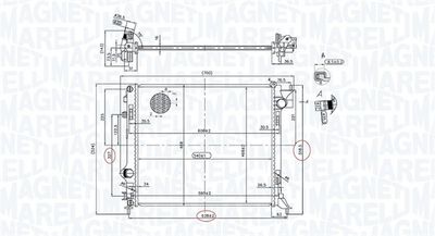 Radiators, Motora dzesēšanas sistēma MAGNETI MARELLI 350213163200