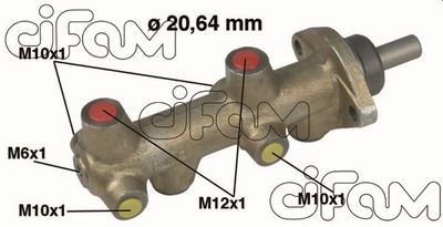 Galvenais bremžu cilindrs CIFAM 202-043