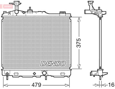 Radiators, Motora dzesēšanas sistēma DENSO DRM45039