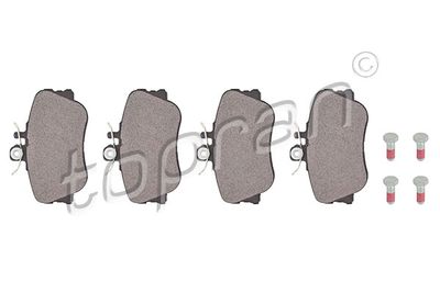 Комплект тормозных колодок, дисковый тормоз TOPRAN 400 516