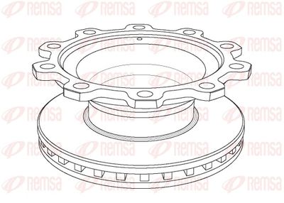 Тормозной диск REMSA NCA1083.20