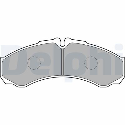 Комплект тормозных колодок, дисковый тормоз DELPHI LP1802