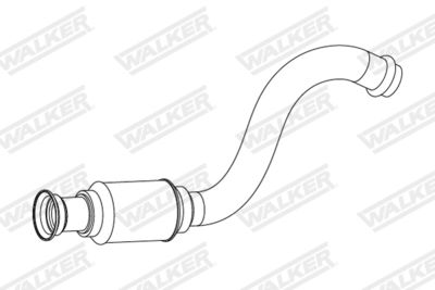Труба выхлопного газа WALKER 10853