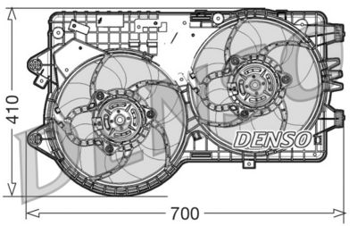 Вентилятор, охлаждение двигателя DENSO DER09067