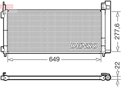Конденсатор, кондиционер DENSO DCN51021