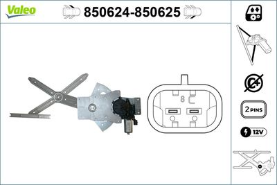 Стеклоподъемник VALEO 850624