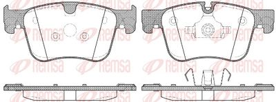 Bremžu uzliku kompl., Disku bremzes REMSA 1560.00