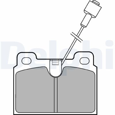 Bremžu uzliku kompl., Disku bremzes DELPHI LP306
