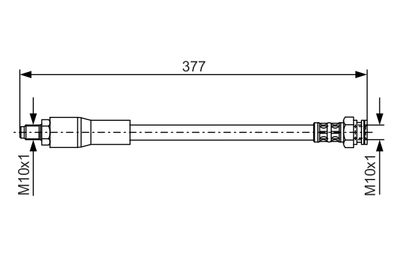 Тормозной шланг BOSCH 1 987 476 666