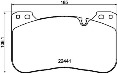 Bremžu uzliku kompl., Disku bremzes HELLA PAGID 8DB 355 025-991
