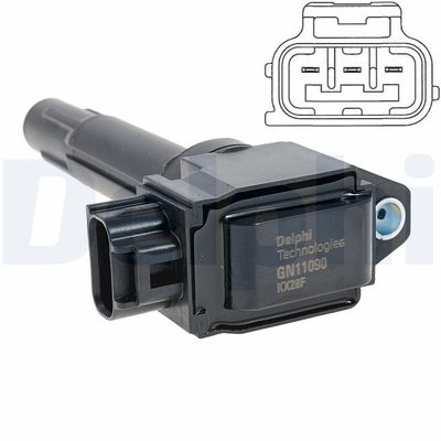 Катушка зажигания DELPHI GN11090-12B1