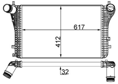 Интеркулер MAHLE CI 207 000S