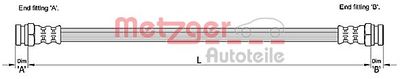 Bremžu šļūtene METZGER 4110229