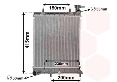 Radiators, Motora dzesēšanas sistēma VAN WEZEL 82002085