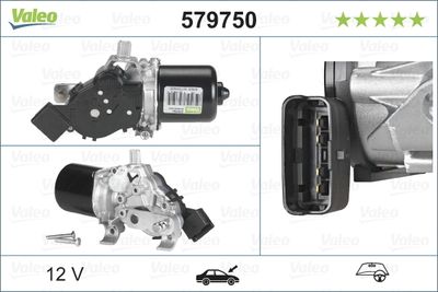 Stikla tīrītāju motors VALEO 579750