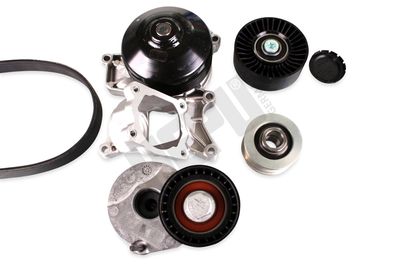 Ūdenssūknis + ķīļrievu siksnas komplekts HEPU PK04211