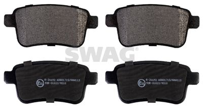 Bremžu uzliku kompl., Disku bremzes SWAG 60 91 6897