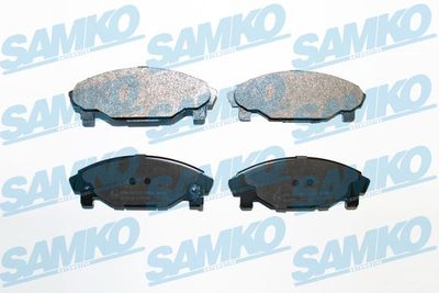 Комплект тормозных колодок, дисковый тормоз SAMKO 5SP457